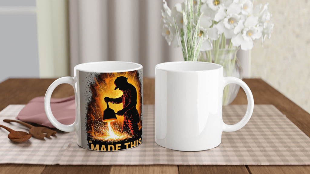 Steelworker Furnace Heritage — Mug detail view | Wild Thread Co