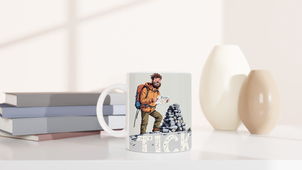 First Munro Summit Tick — Mug detail view | Wild Thread Co