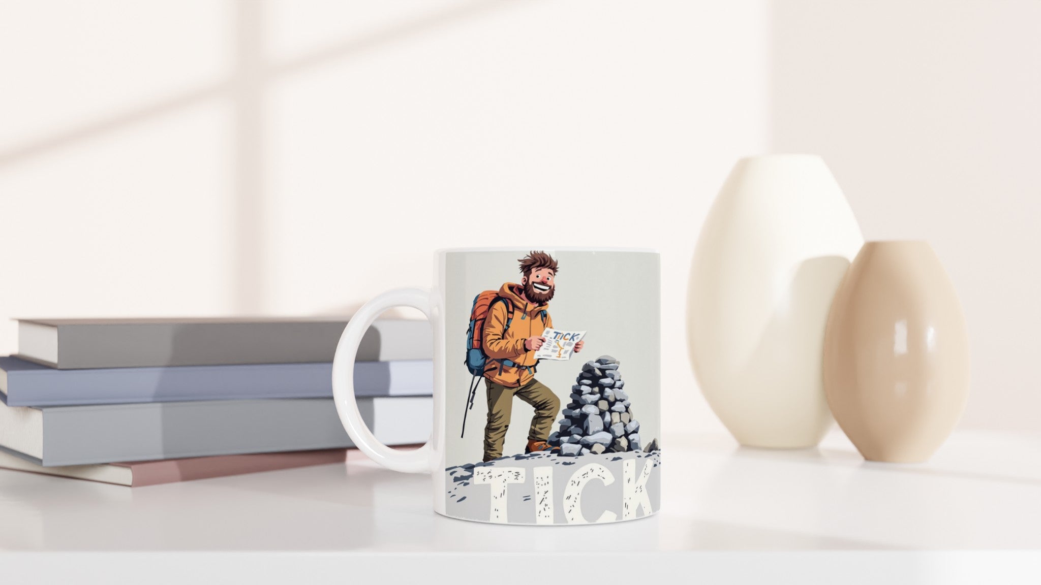 First Munro Summit Tick — Mug detail view | Wild Thread Co