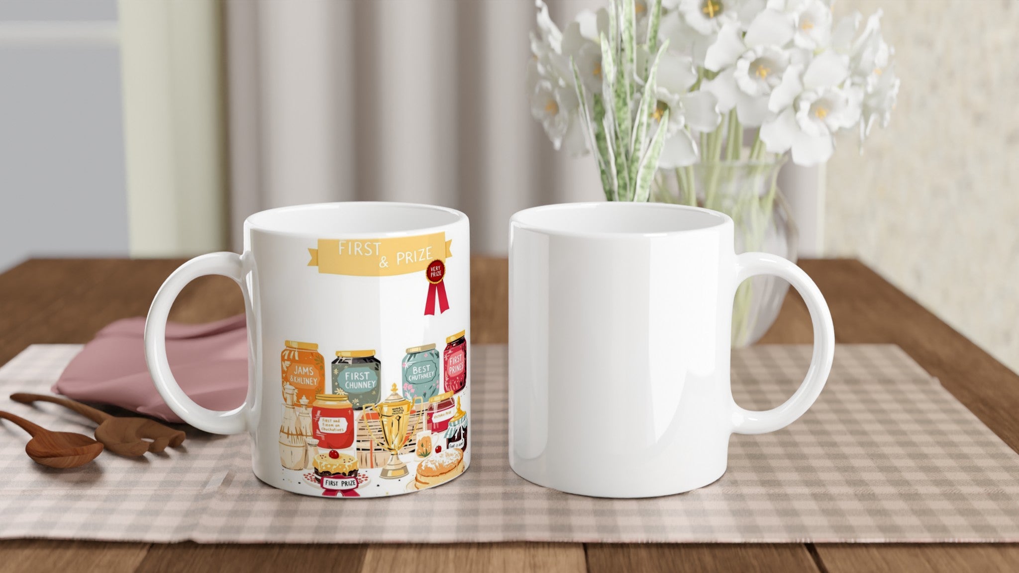 WI Village Show Jam Prize Mug — detail view | Wild Thread Co