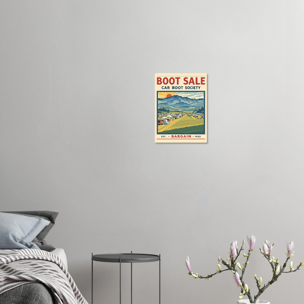 Boot Sale Vintage Travel Poster — Art Print | Wild Thread Co