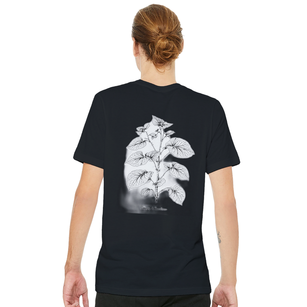 Dark Academia Gothic Botanical T-Shirt — detail view | Wild Thread Co