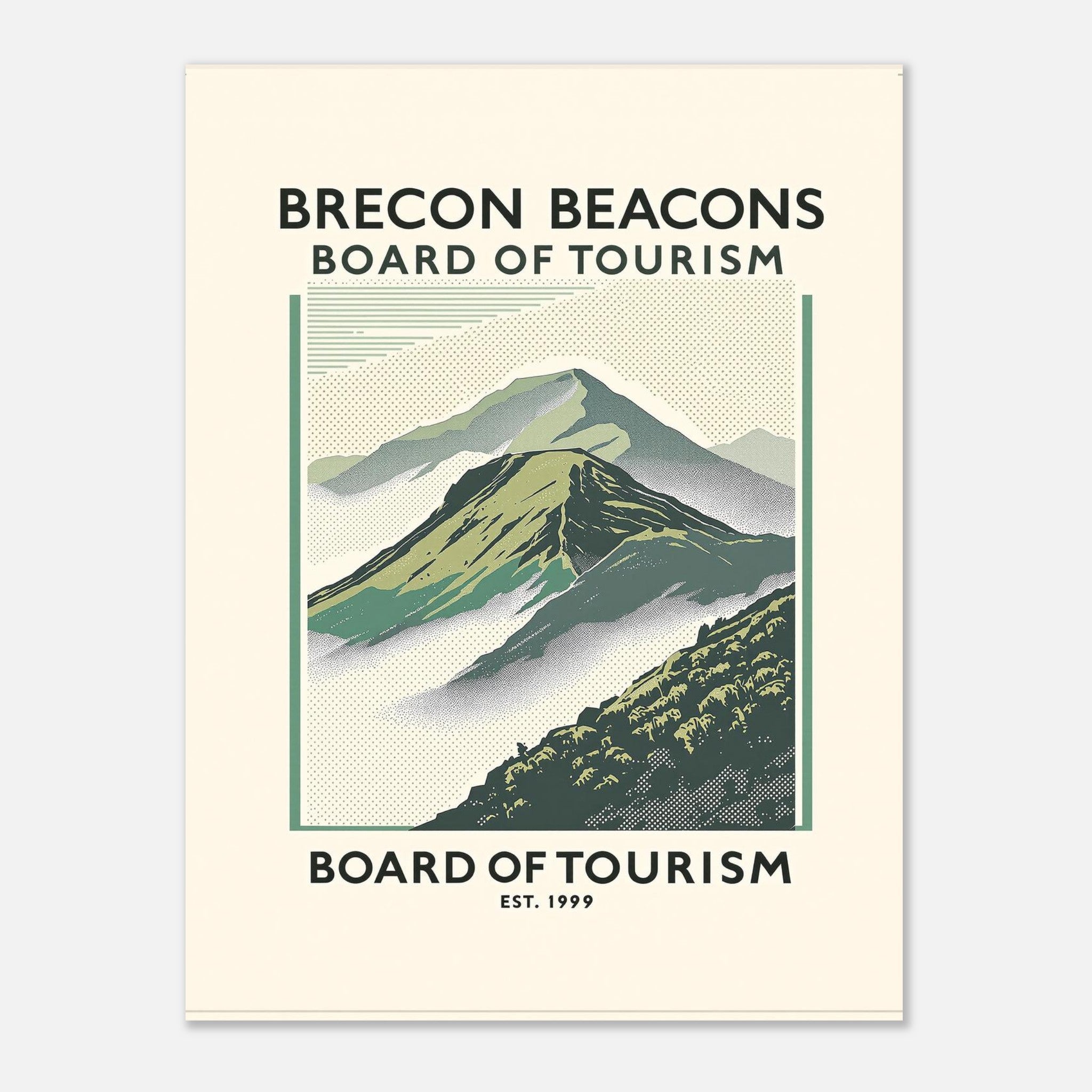 Brecon Beacons Vintage Travel Poster — Art Print | Wild Thread Co