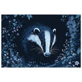 Badger At Dusk Aluminum UK Gift — Aluminum Print | Wild Thread Co UK