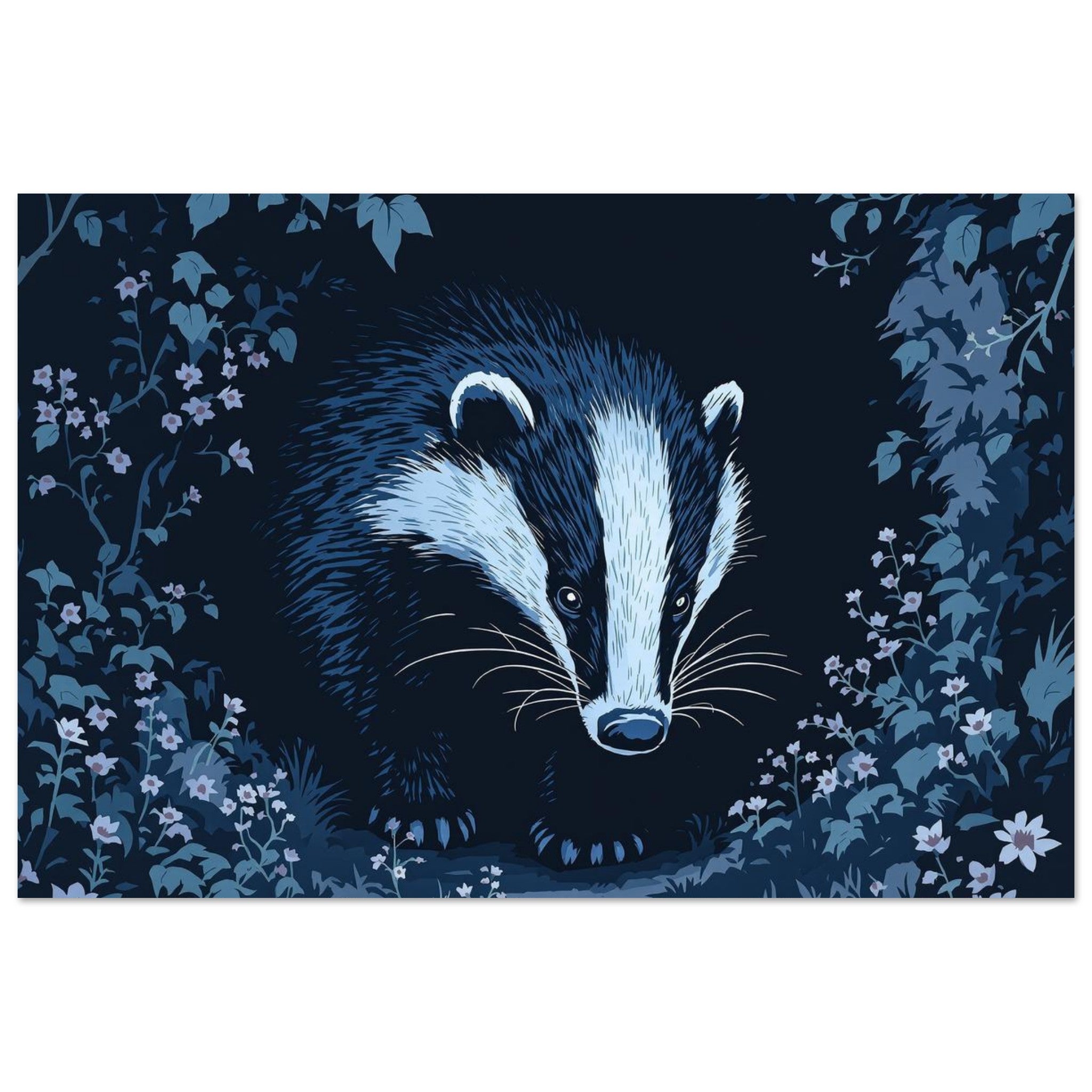 Badger At Dusk T-Shirt — Print Material | Wild Thread Co