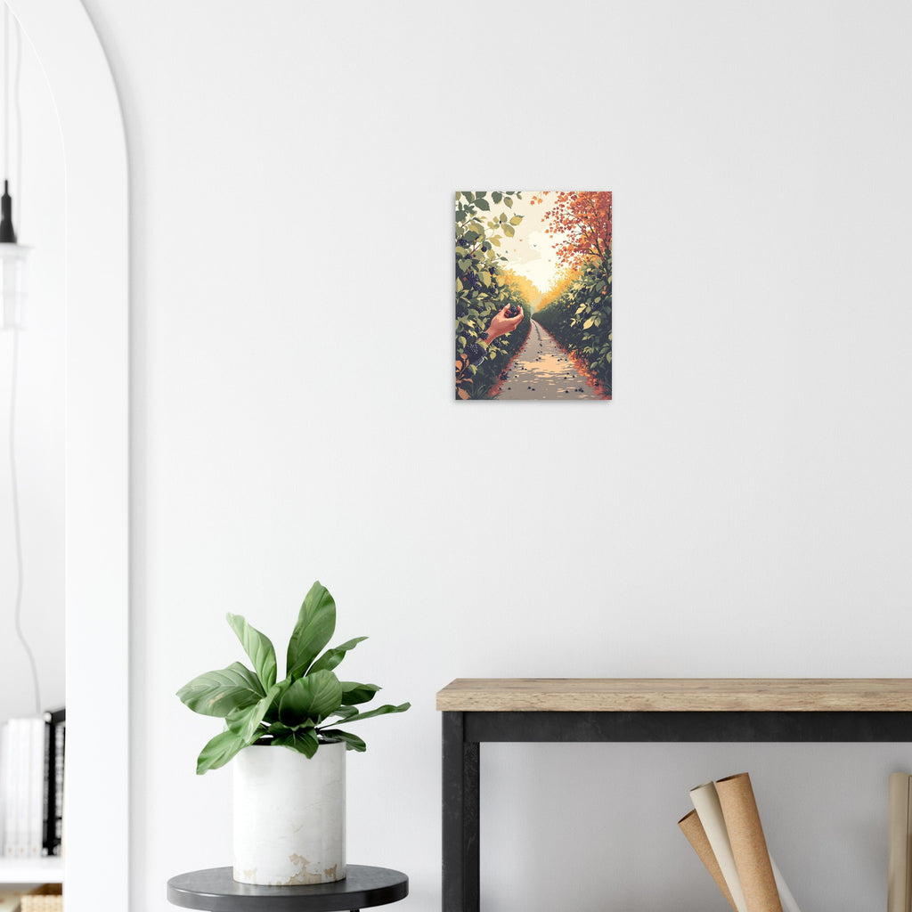Blackberry Foraging , FREE FOOD Hedgerow Art, Forager Gift A1 UK Art Print Poste — Art Print | Wild Thread Co