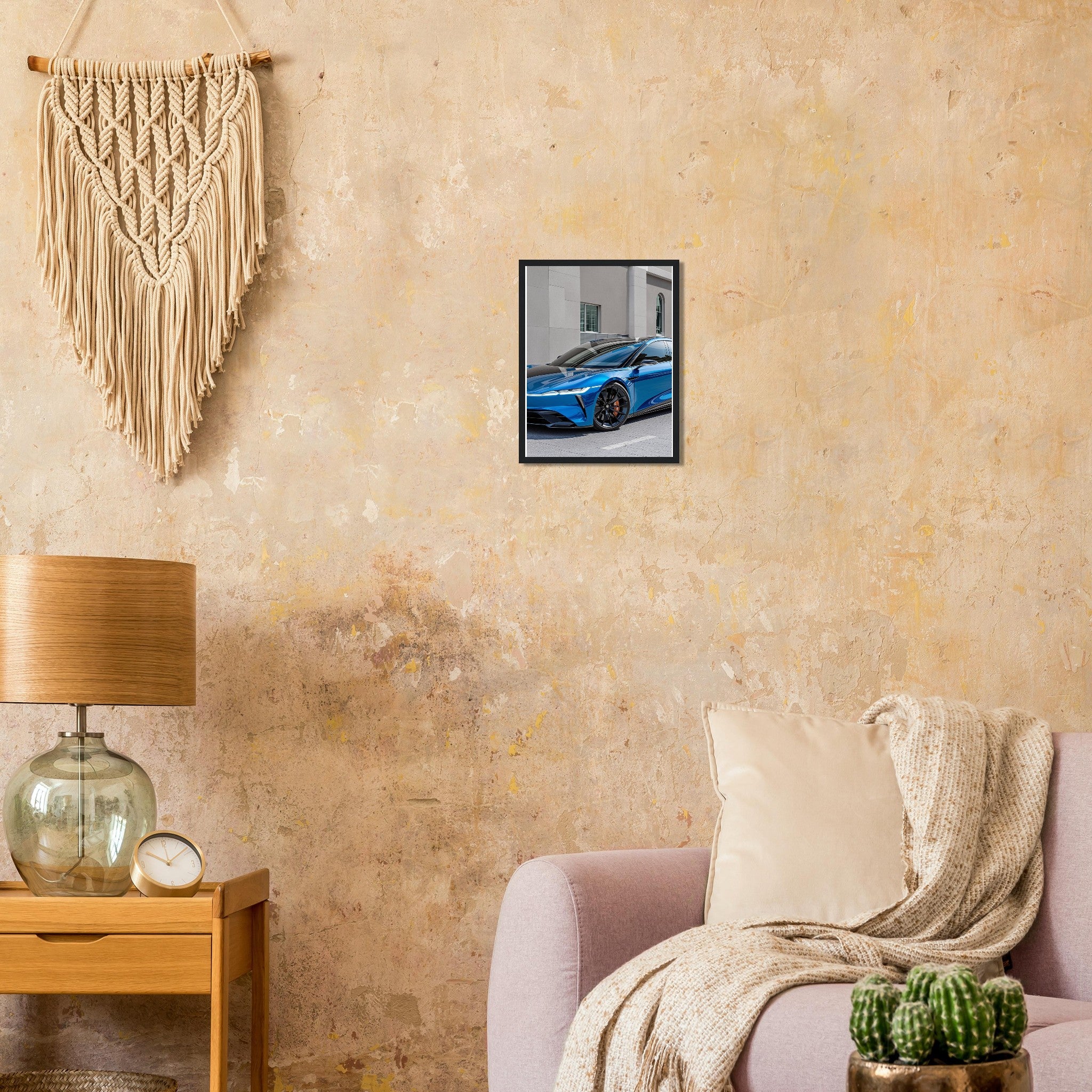 Lucid Air Sapphire Framed Art Print — detail view | Wild Thread Co