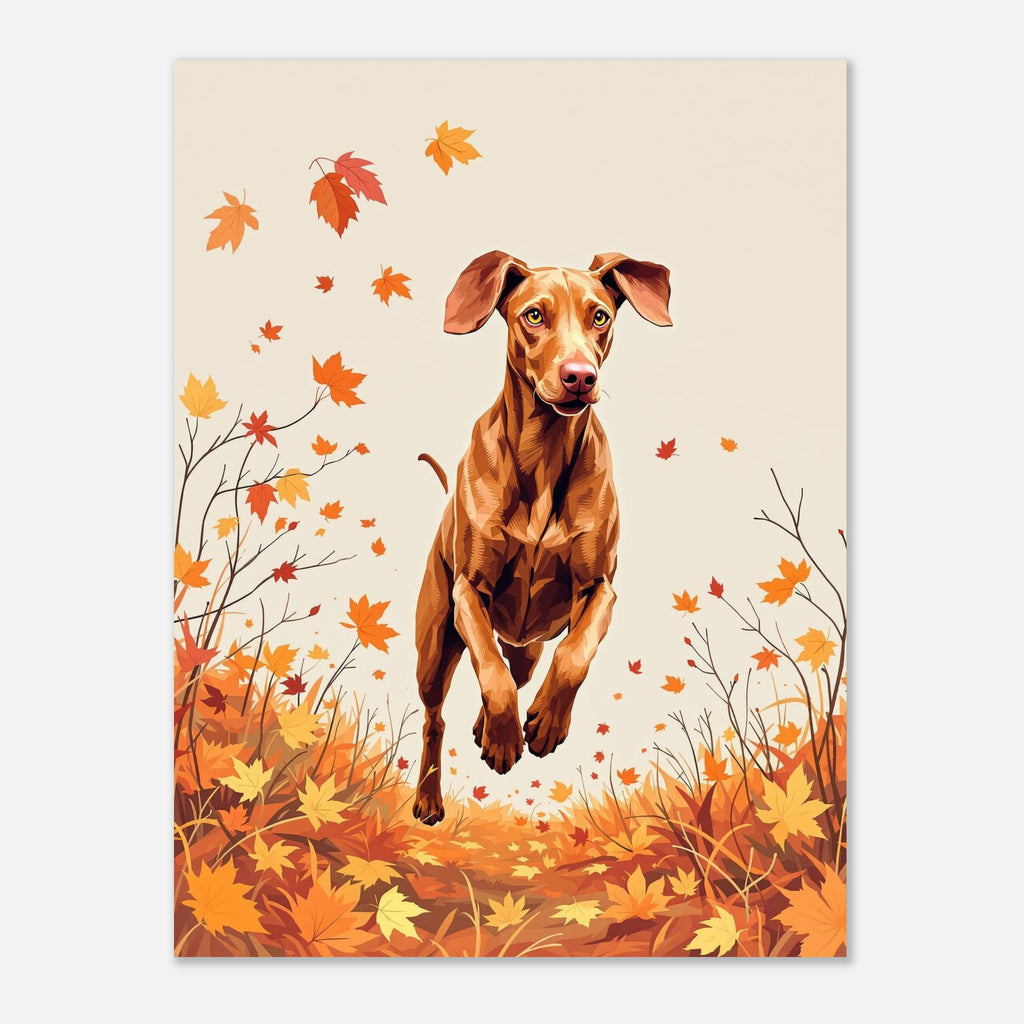vizsla autumn Art Print Art Print — detail view | Wild Thread Co