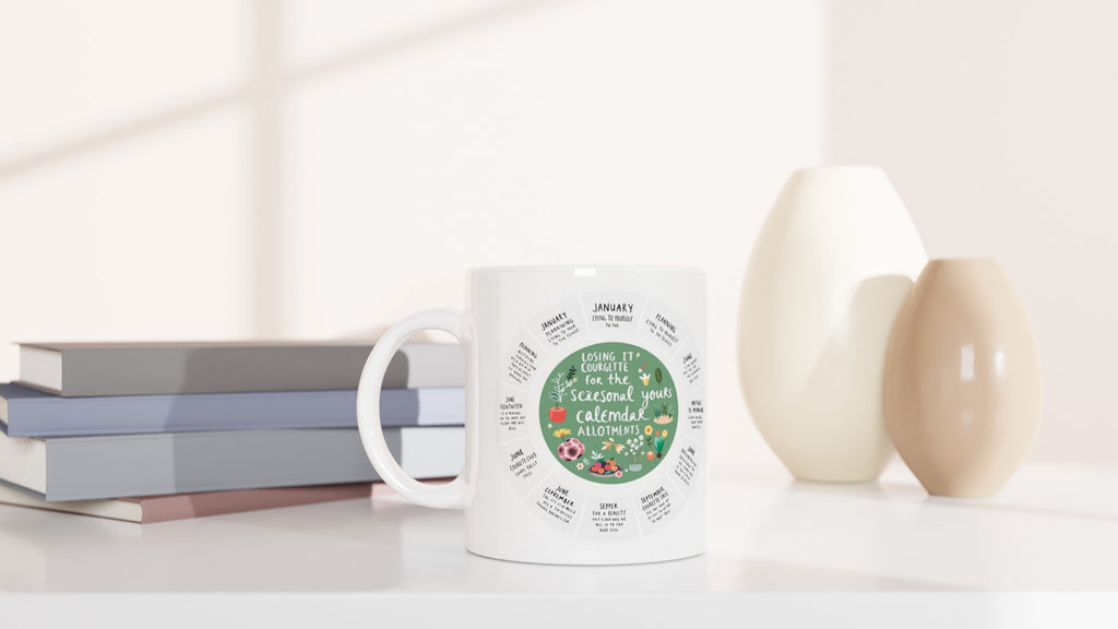 Allotment Circular Seasonal Calendar Mug Coffee Tea Ceramic 11oz — Mug | Wild Thread Co