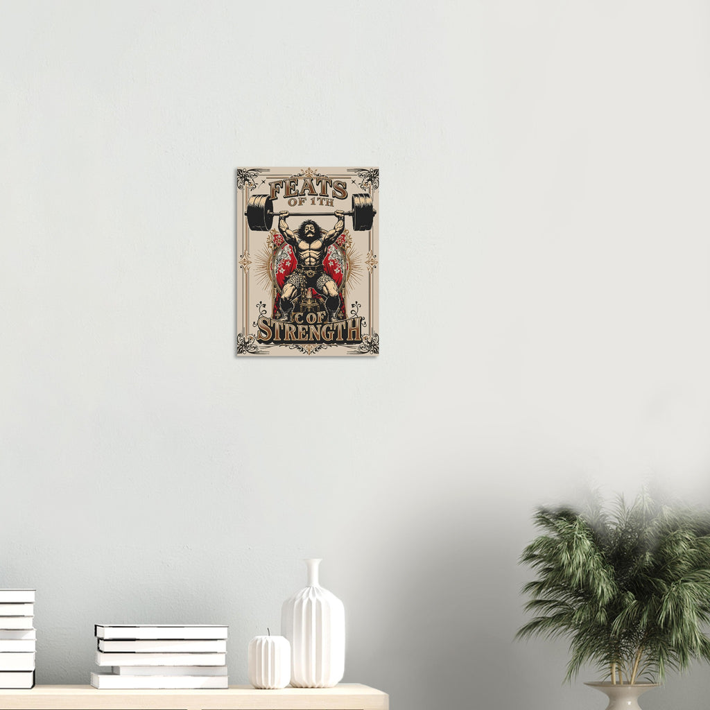 Victorian Circus Strongman Art Print Art Print — detail view | Wild Thread Co