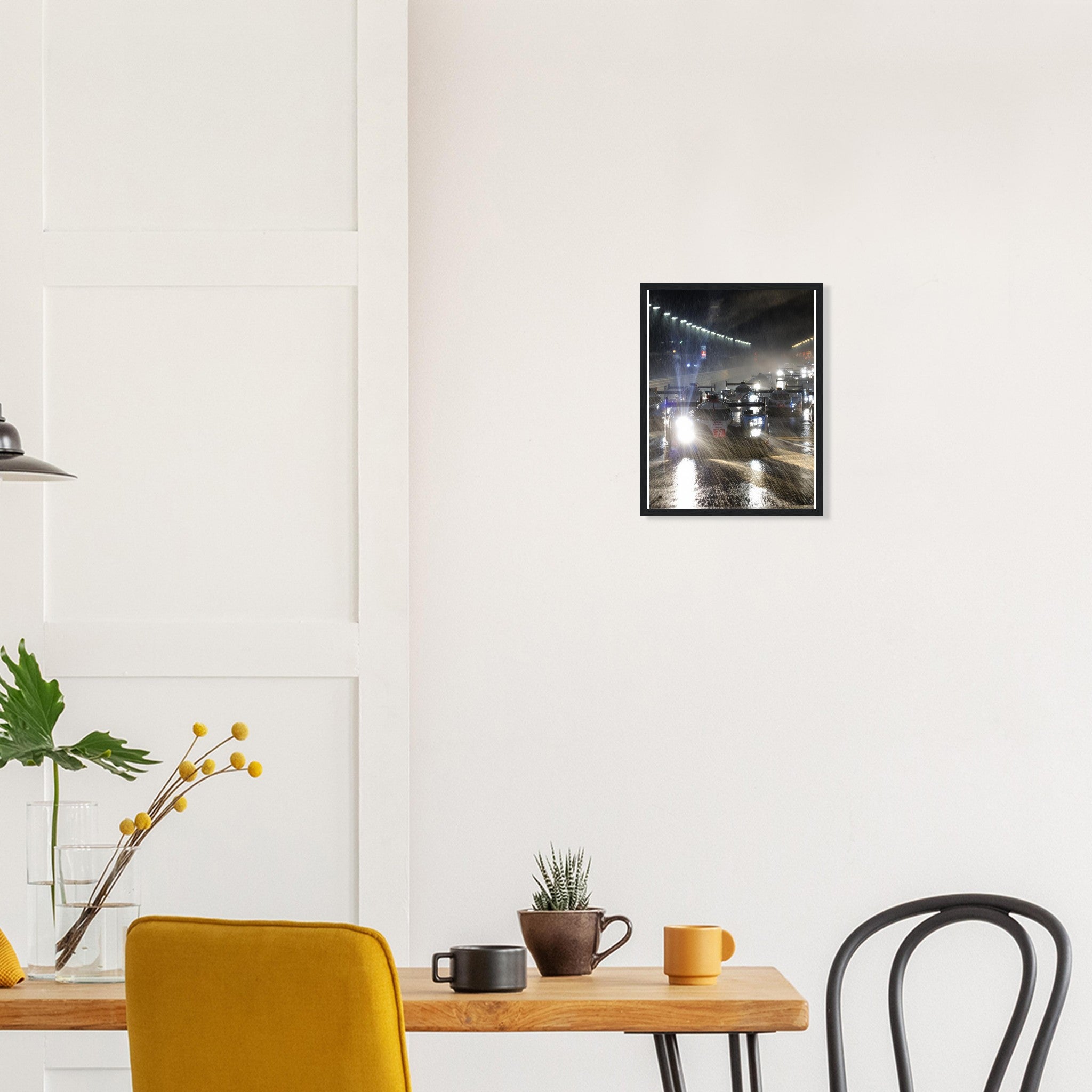 Le Mans Night Racing Framed Art Print — detail view | Wild Thread Co