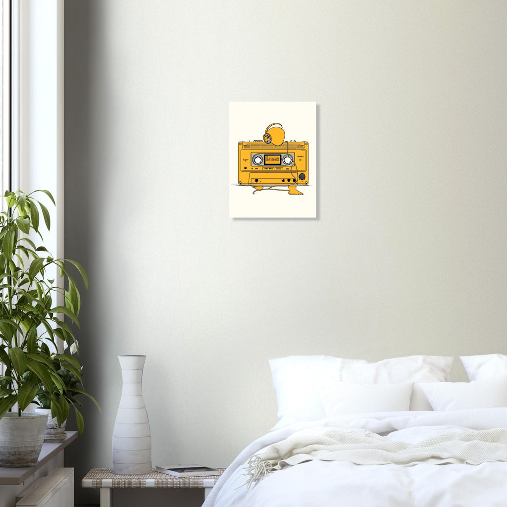 Walkman Introvert Art Print Art Print — detail view | Wild Thread Co