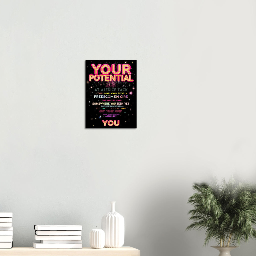Rave Motivation A1 Art Print Art Print — detail view | Wild Thread Co