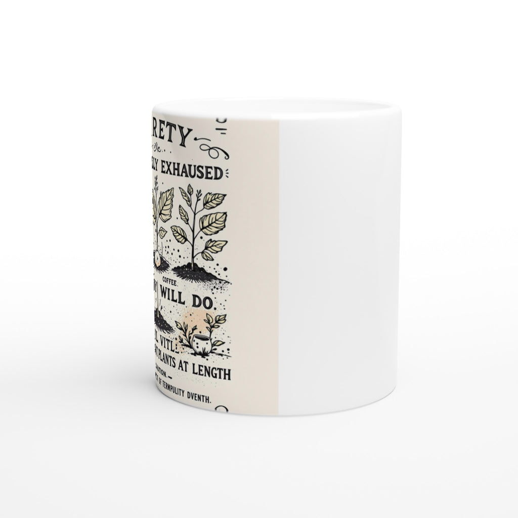 Gardener Seed Packet Spoof Mug — detail view | Wild Thread Co