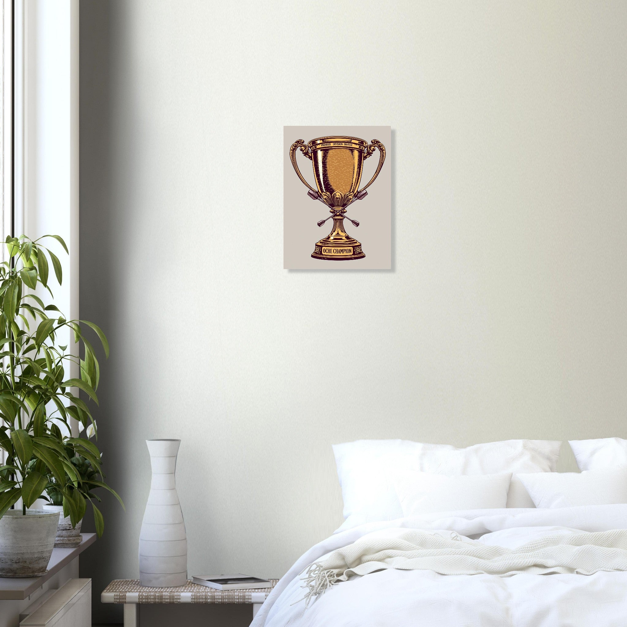 1970s Darts Trophy Pub Culture Art Print Art Print — detail view | Wild Thread Co