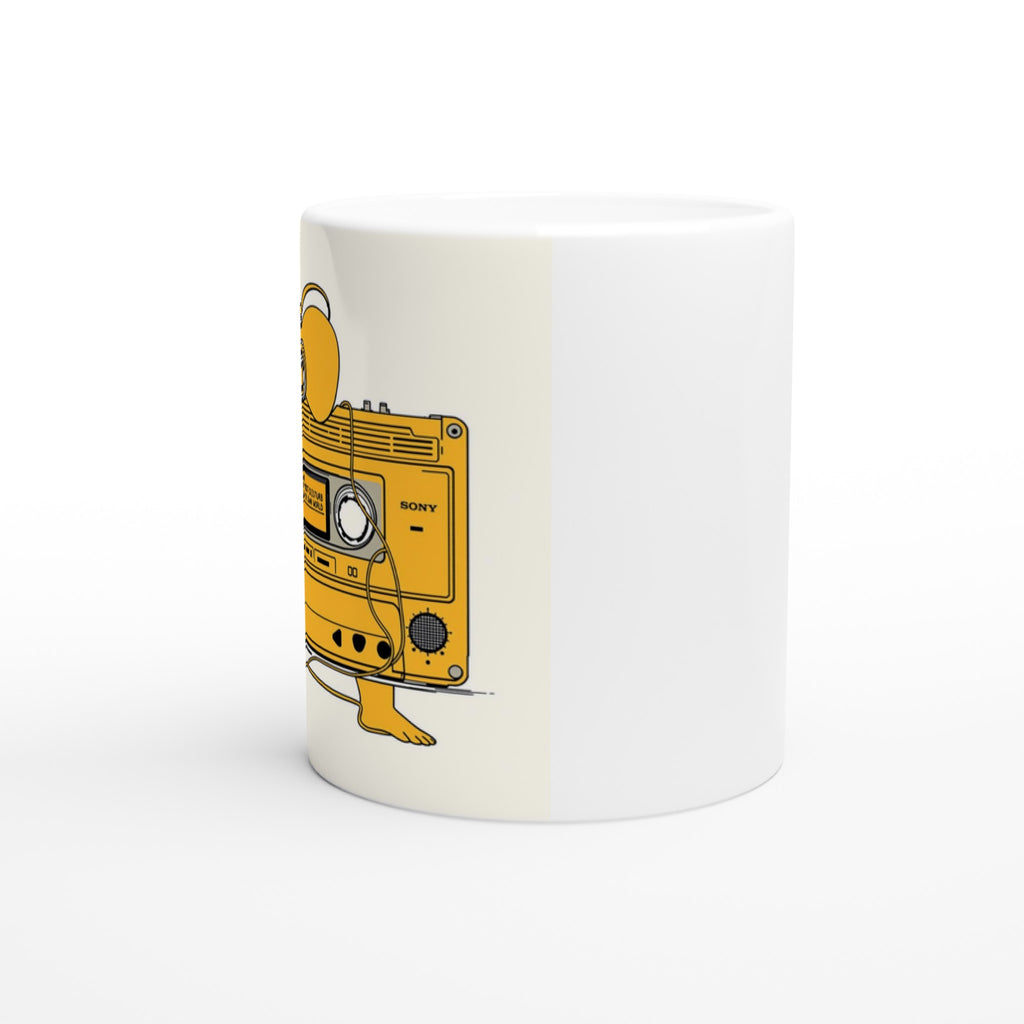 Walkman Introvert Mug — detail view | Wild Thread Co