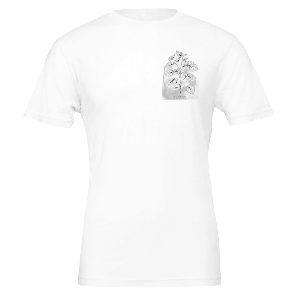 Dark Academia Gothic Botanical T-Shirt — detail view | Wild Thread Co