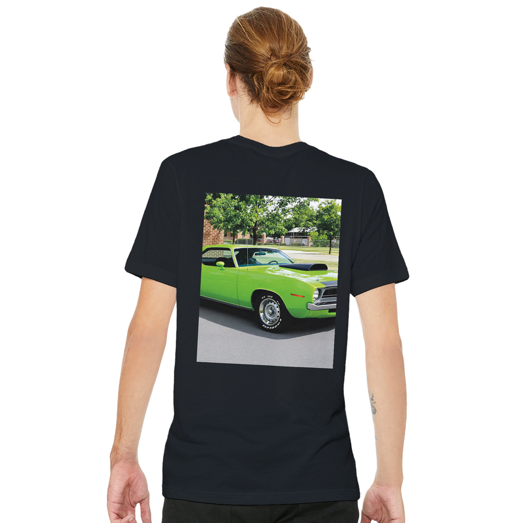 Plymouth Cuda 1970 T-Shirt — detail view | Wild Thread Co