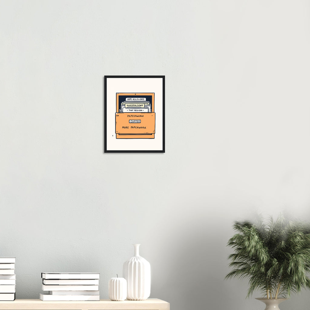 Social Worker Truth Framed Print Wall Art Ready to Hang UK Framed Art Print — detail view | Wild Thread Co