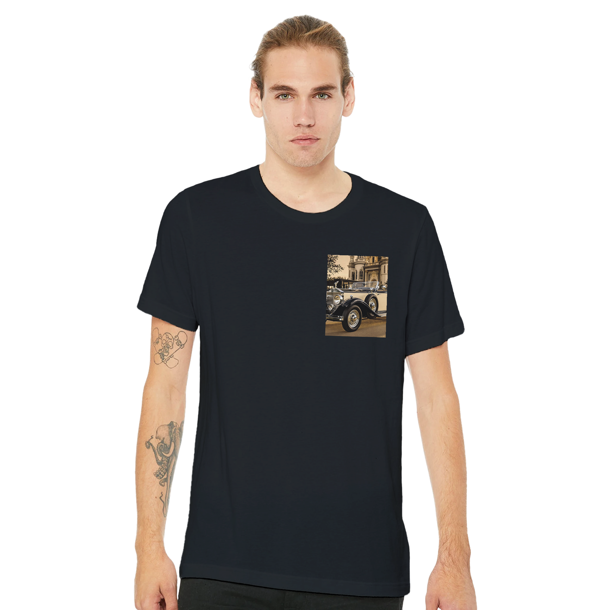 Rolls Royce Silver Ghost T-Shirt — detail view | Wild Thread Co