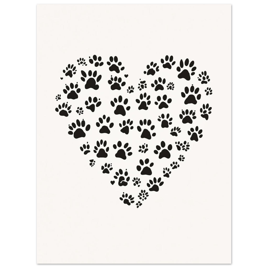 Cat Paw Prints Art Print Poster Wall Art UK — Art Print | Wild Thread Co