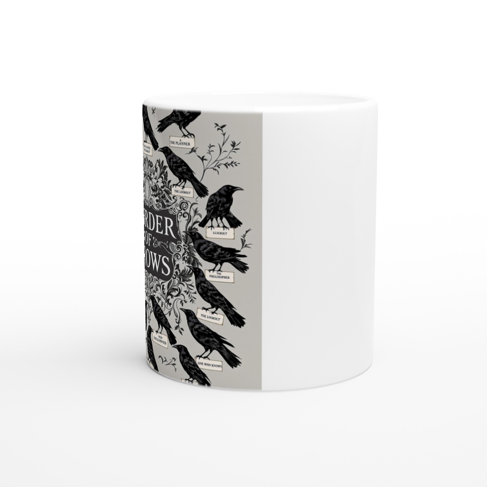 Dark Academia Ravens Murder Mug — detail view | Wild Thread Co