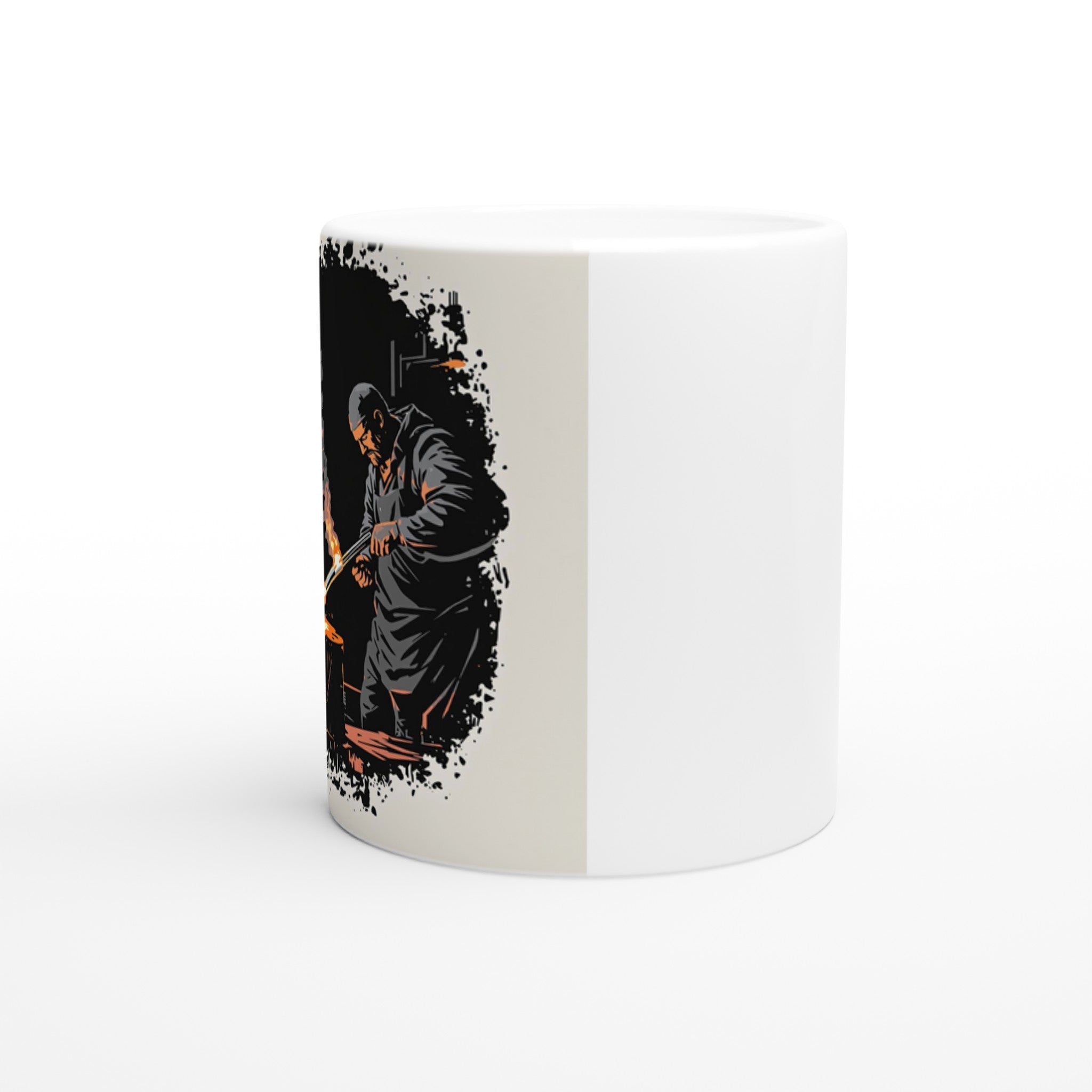 Glass Blower Craft Workshop Mug — detail view | Wild Thread Co
