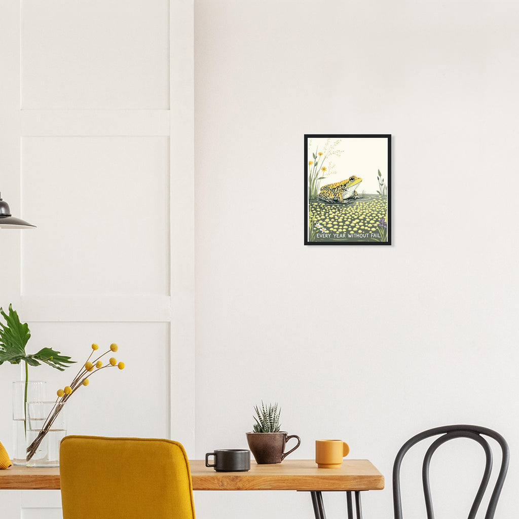 Common Frog Pond Spawn Spring Framed Print — Framed Art Print | Wild Thread Co