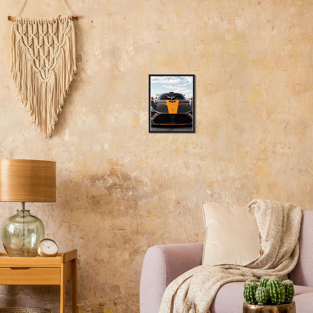 Hennessey Venom F5 Framed Art Print — detail view | Wild Thread Co