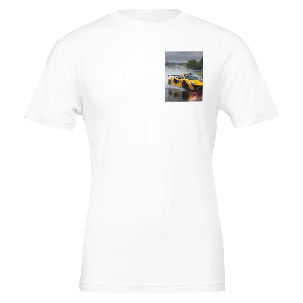 Mclaren P1 Electric T-Shirt — detail view | Wild Thread Co