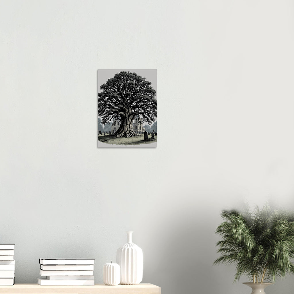 Ancient Yew Tree Churchyard Art Print Poster Wall Art UK — Art Print | Wild Thread Co