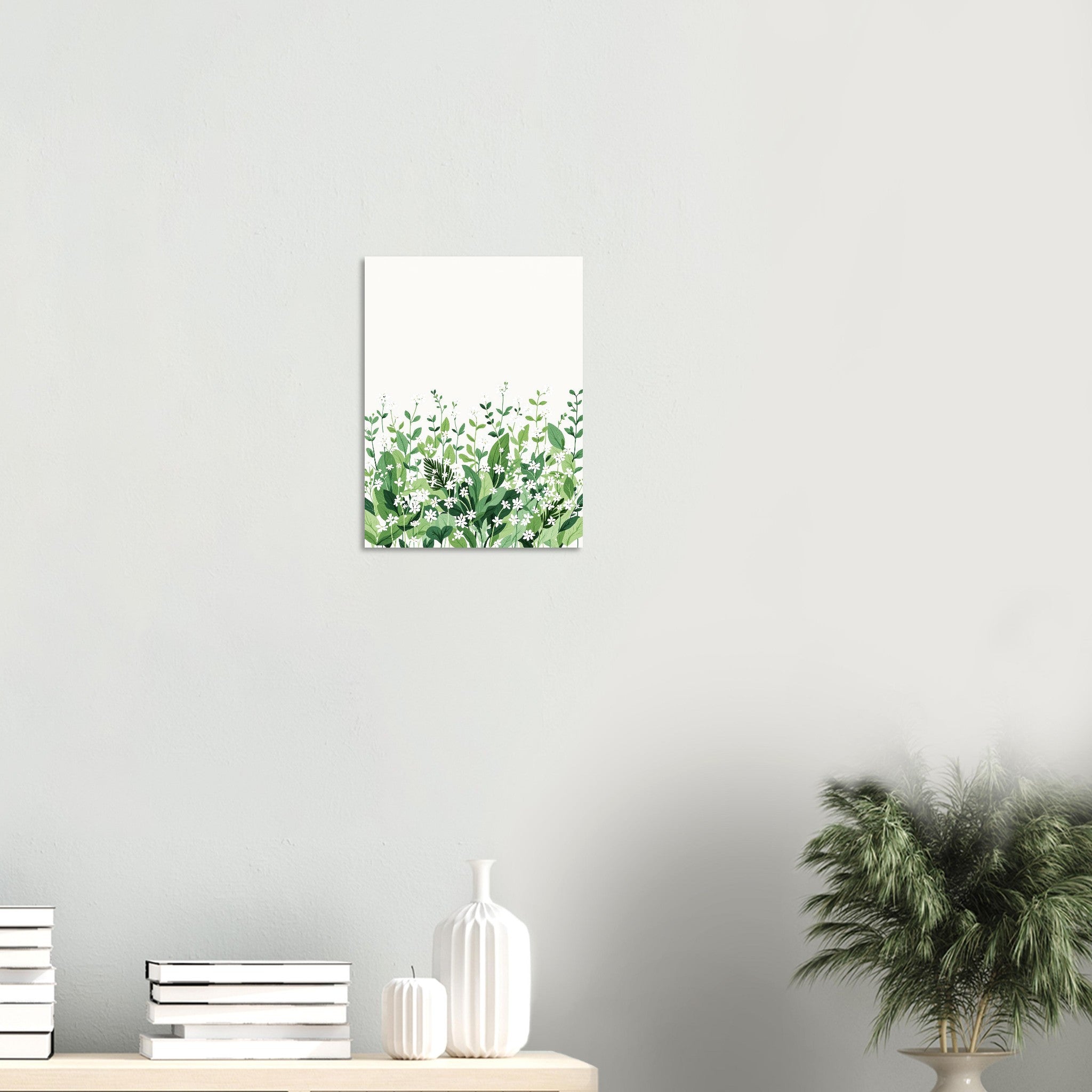 Wild Garlic Spring Woodland Art Print Print Material — detail view | Wild Thread Co