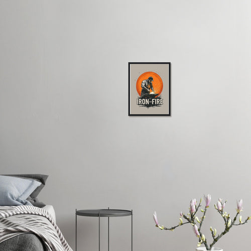 Blacksmith Forge Sparks Framed Print — Framed Art Print | Wild Thread Co