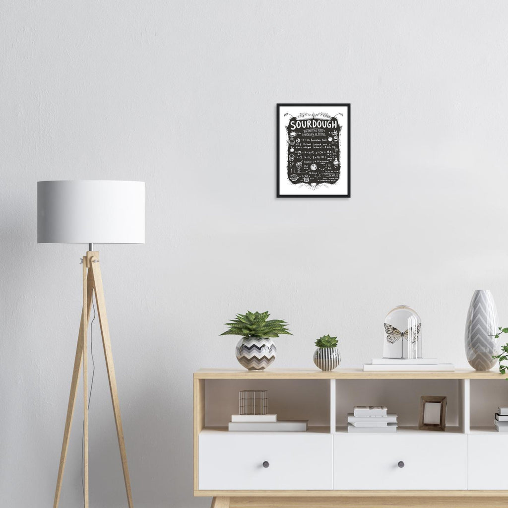 Baker Chemistry Blackboard Framed Print — Framed Art Print | Wild Thread Co