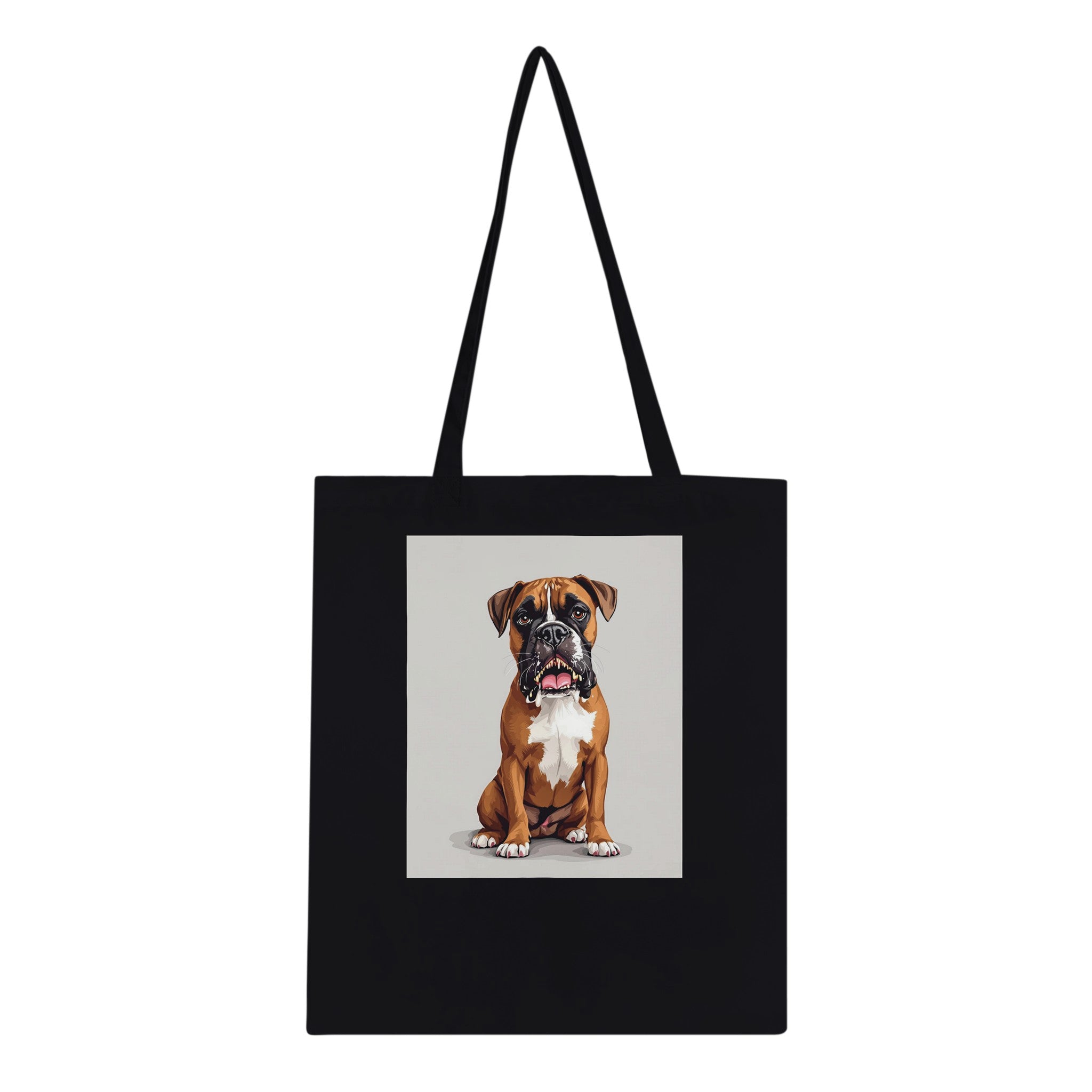 Boxer Dog Portrait Tote Bag — detail view | Wild Thread Co