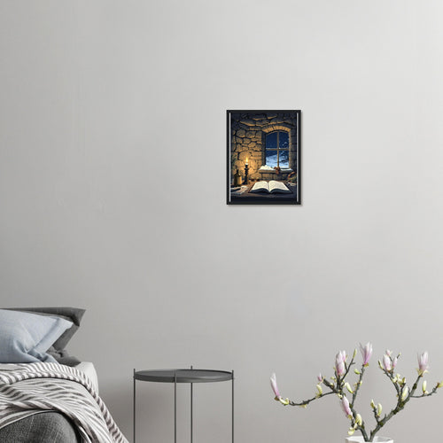 Bothy Interior Candlelight Art Framed Print Wall Art Ready to Hang UK UK Gift — Framed Art Print | Wild Thread Co