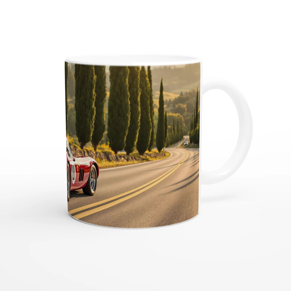 Ferrari 250 GTO Art Coffee Print Material — detail view | Wild Thread Co