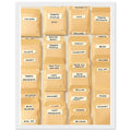 Seed Saving Library Envelopes Framed Print Wall Art Ready to Hang UK Framed Art Print — detail view | Wild Thread Co