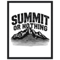 Gorpcore Mountain Framed Art Print — detail view | Wild Thread Co
