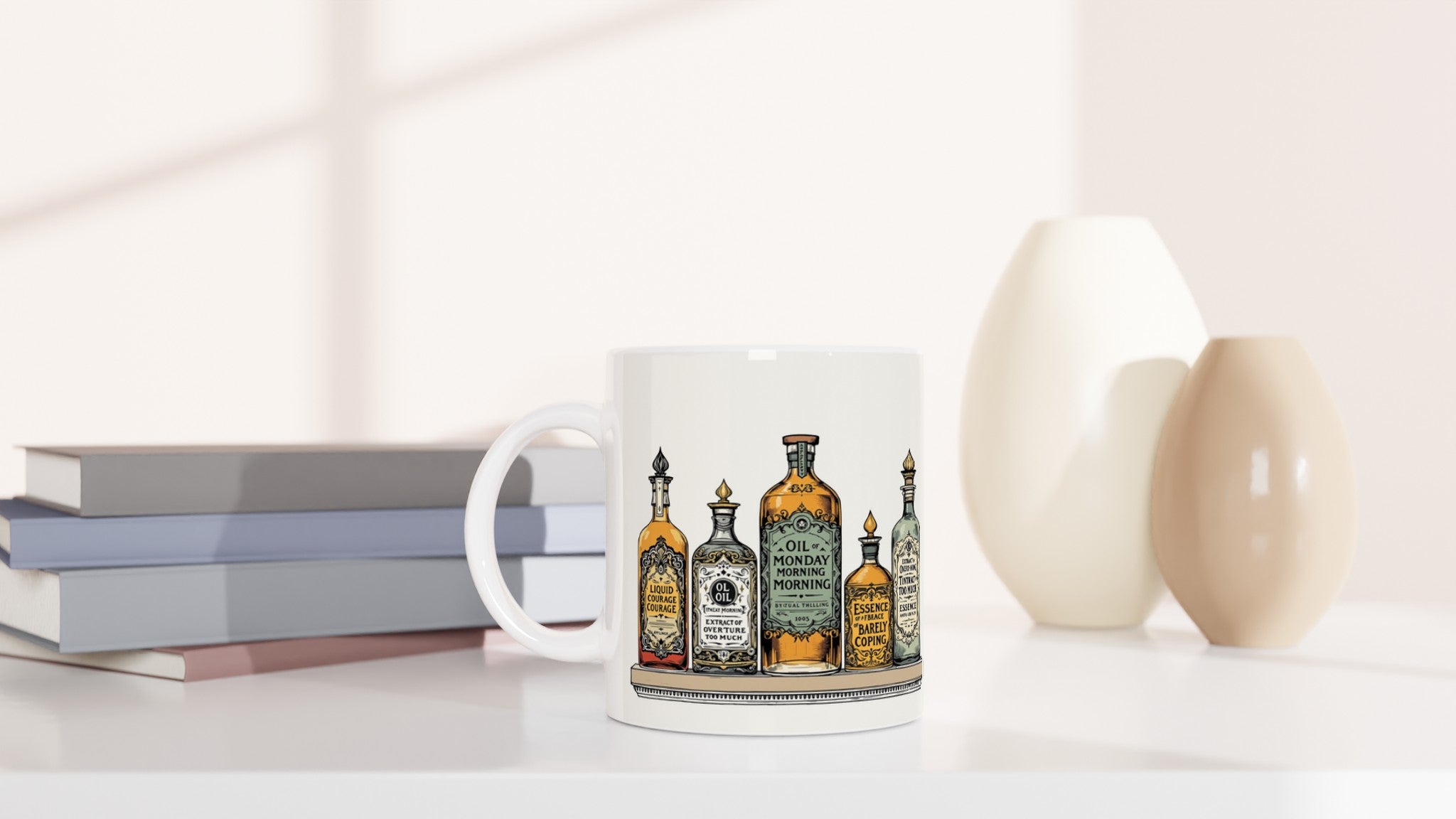 Dark Academia Apothecary Mug Coffee Tea Ceramic 11oz — Mug | Wild Thread Co