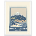 Mount Daisen Vintage Travel Poster Framed Art Print — detail view | Wild Thread Co