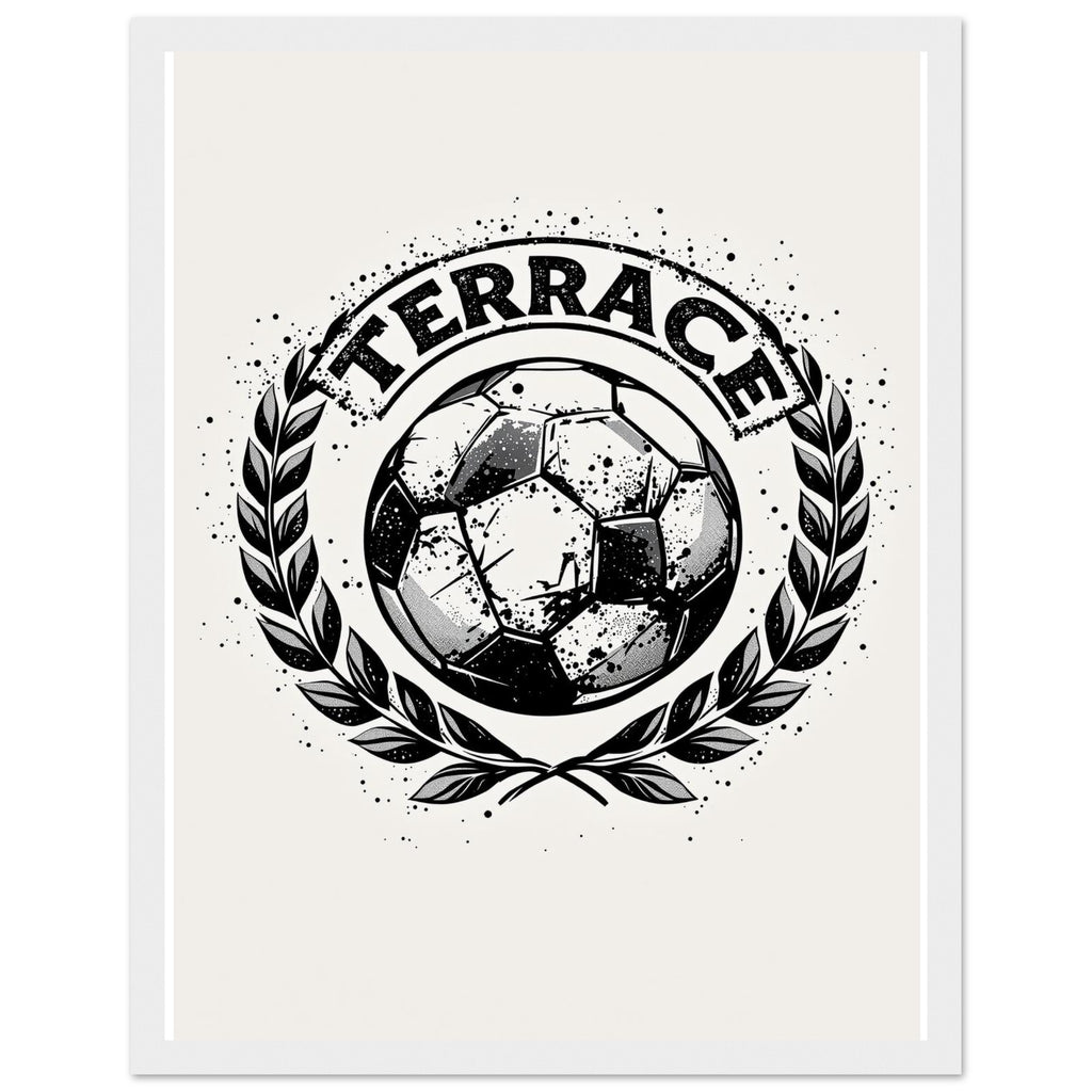 Retro Sports Football Framed Art Print — detail view | Wild Thread Co