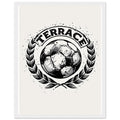 Retro Sports Football Framed Art Print — detail view | Wild Thread Co