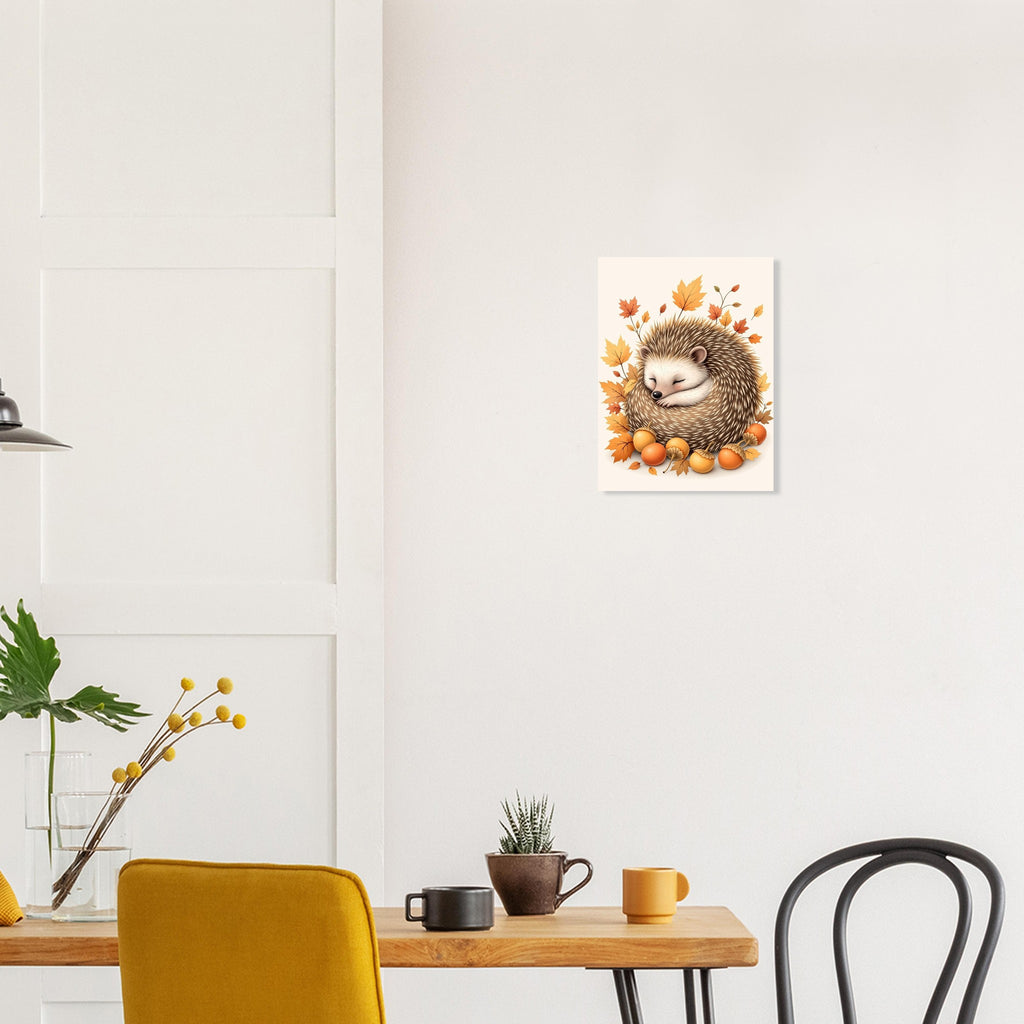 Hedgehog Autumn Art Print Art Print — detail view | Wild Thread Co