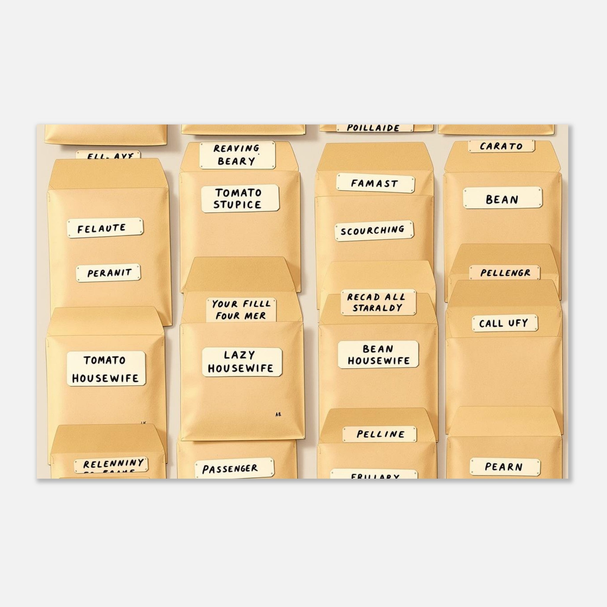 Seed Saving Library Envelopes Print Material — detail view | Wild Thread Co