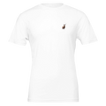 Red Deer Winter Stag T-Shirt — detail view | Wild Thread Co