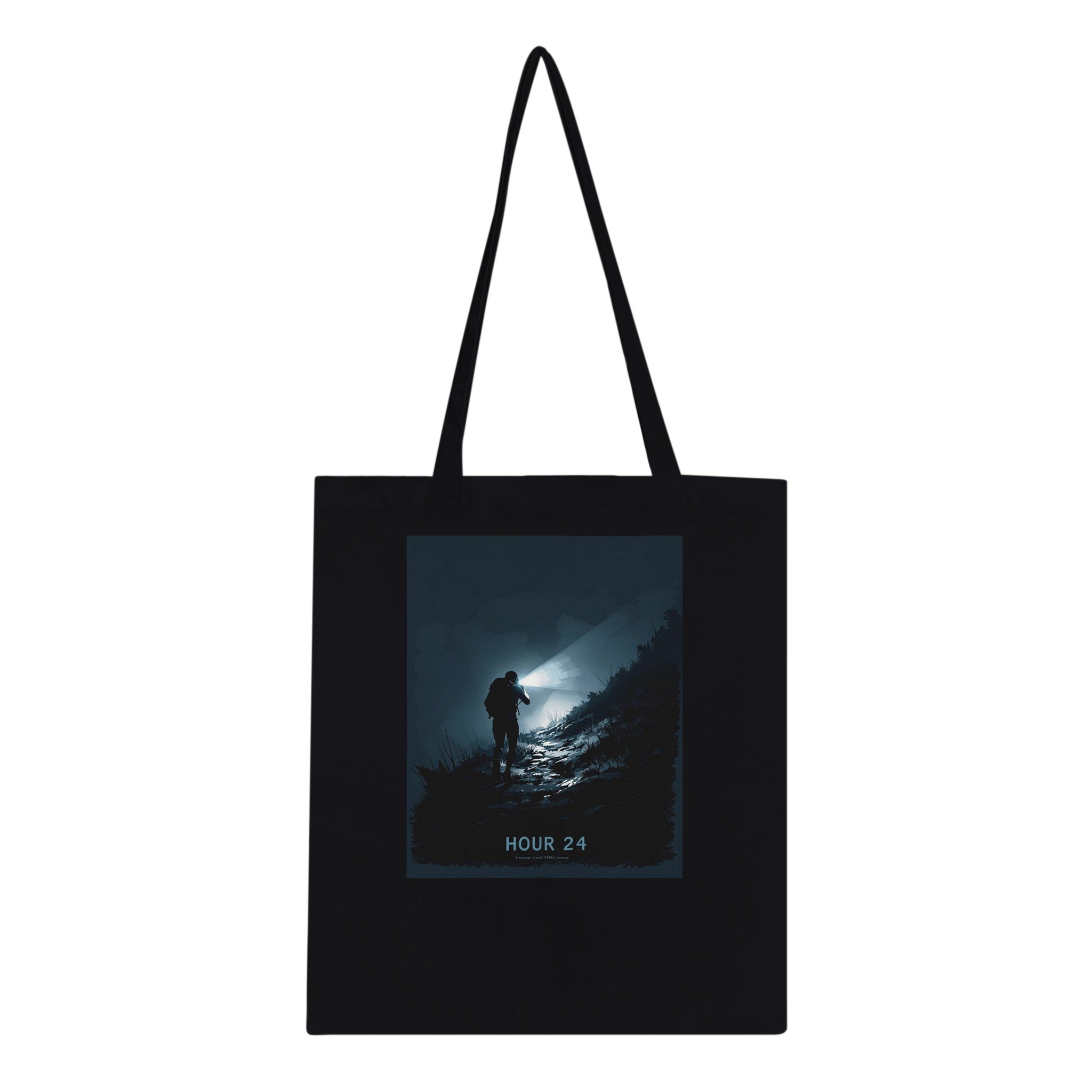 Ultramarathon Night Section Headtorch Tote Bag — detail view | Wild Thread Co