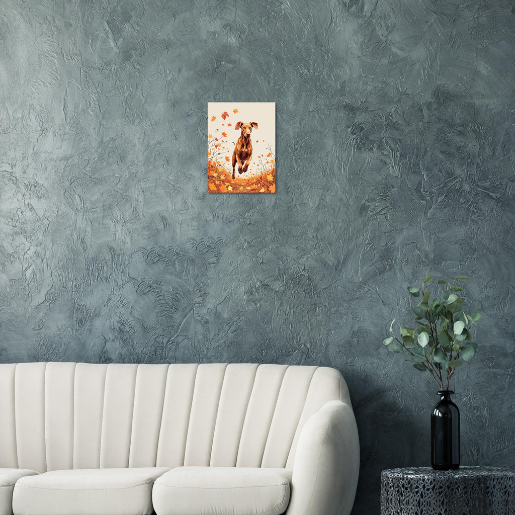 vizsla autumn Art Print Art Print — detail view | Wild Thread Co