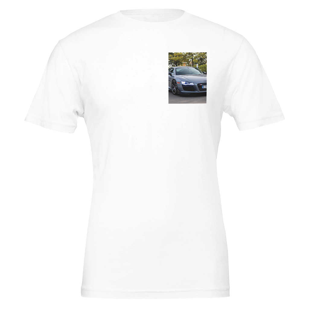 Audi R8 V10 T-Shirt — detail view | Wild Thread Co