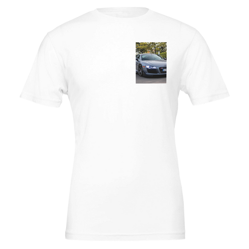 Audi R8 V10 T-Shirt — detail view | Wild Thread Co